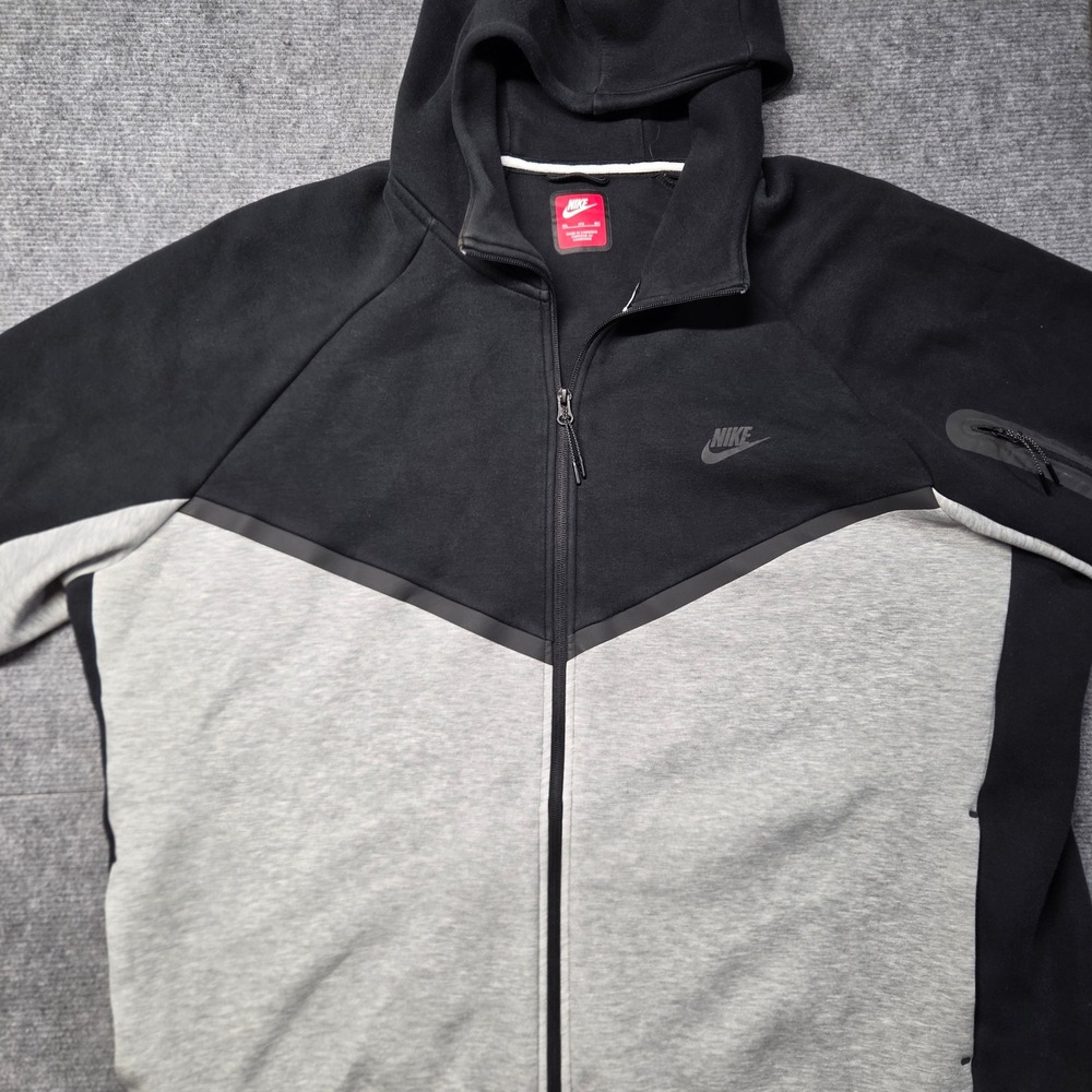 Nike Tech Fleece Windrunner Full Zip Hoodie Men's 3XL Black Gray HV0949-011